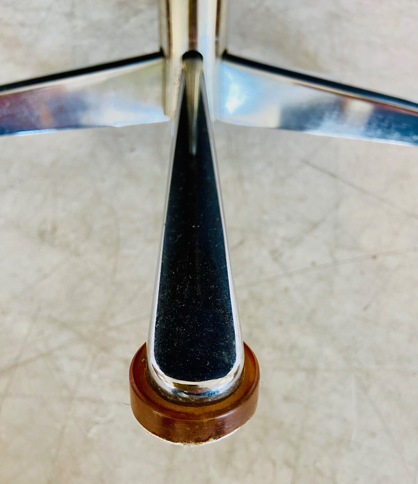 VINTAGE DANISH MID CENTURY COGNAC LEATHER WERNER LANGENFELD LOUNGE CHAIR 1960,s