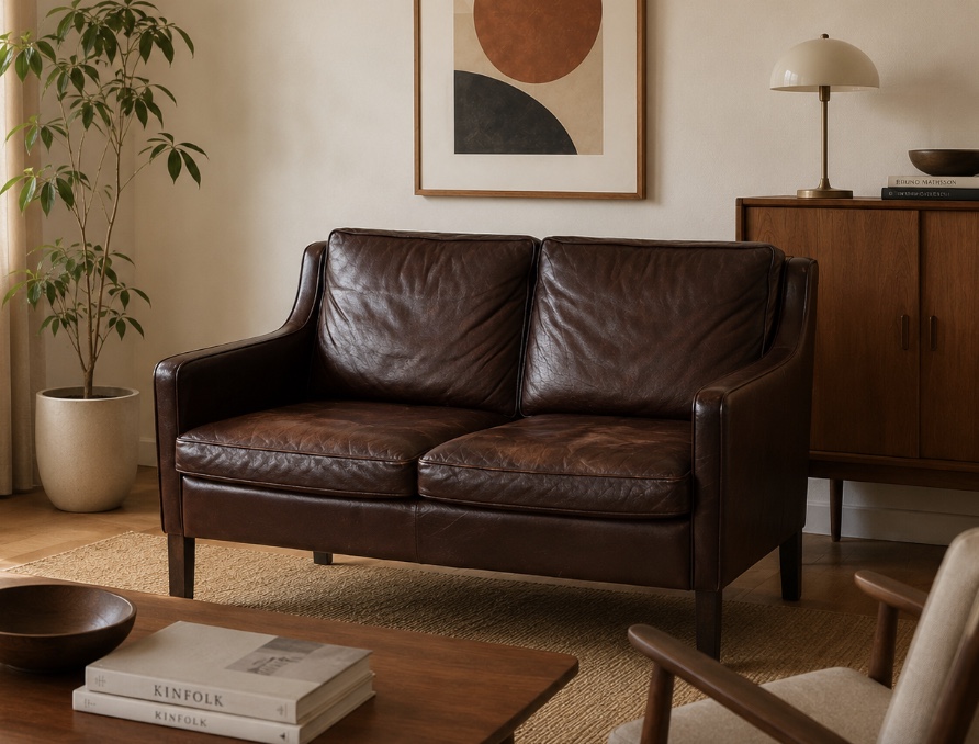 2DF84847-EE3D-4F7E-B66A-136855ECC89D Danish Vintage Mid Century Stouby 2 Seater sofa 1960's