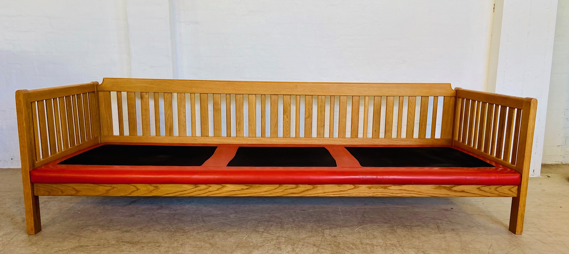 Vintage Swedish Mid Century  3 Person Sofa in Cognac Leather 1970,s