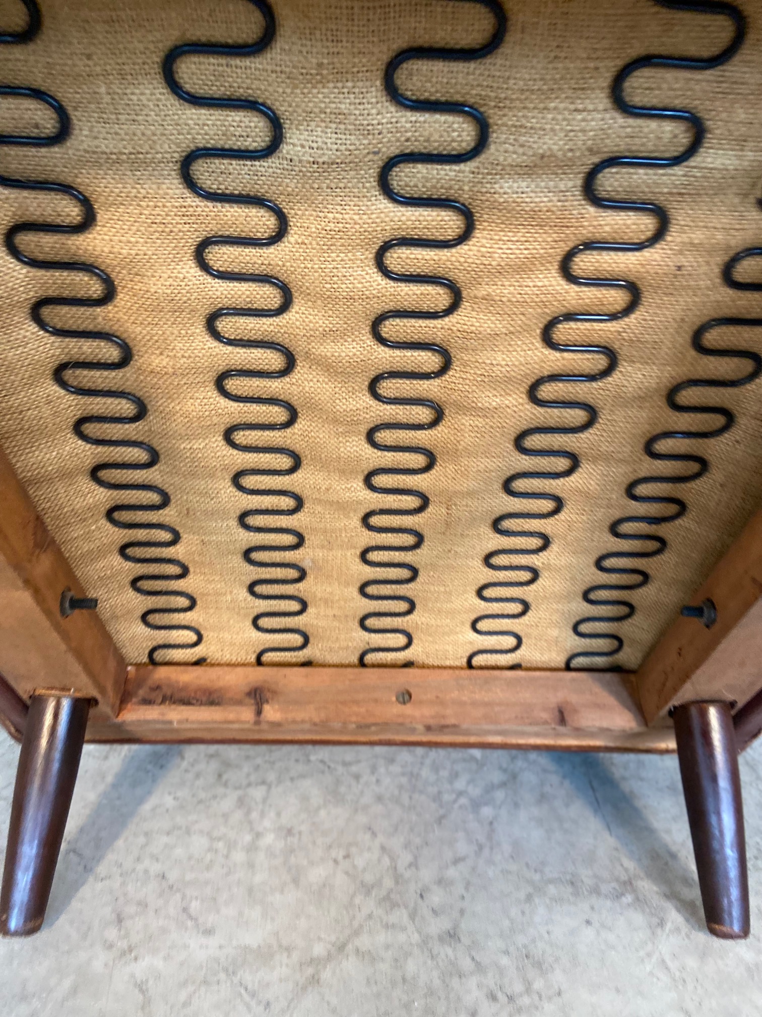 Vintage Danish Retro Svend Skipper Leather Lounge Chair 1960,s