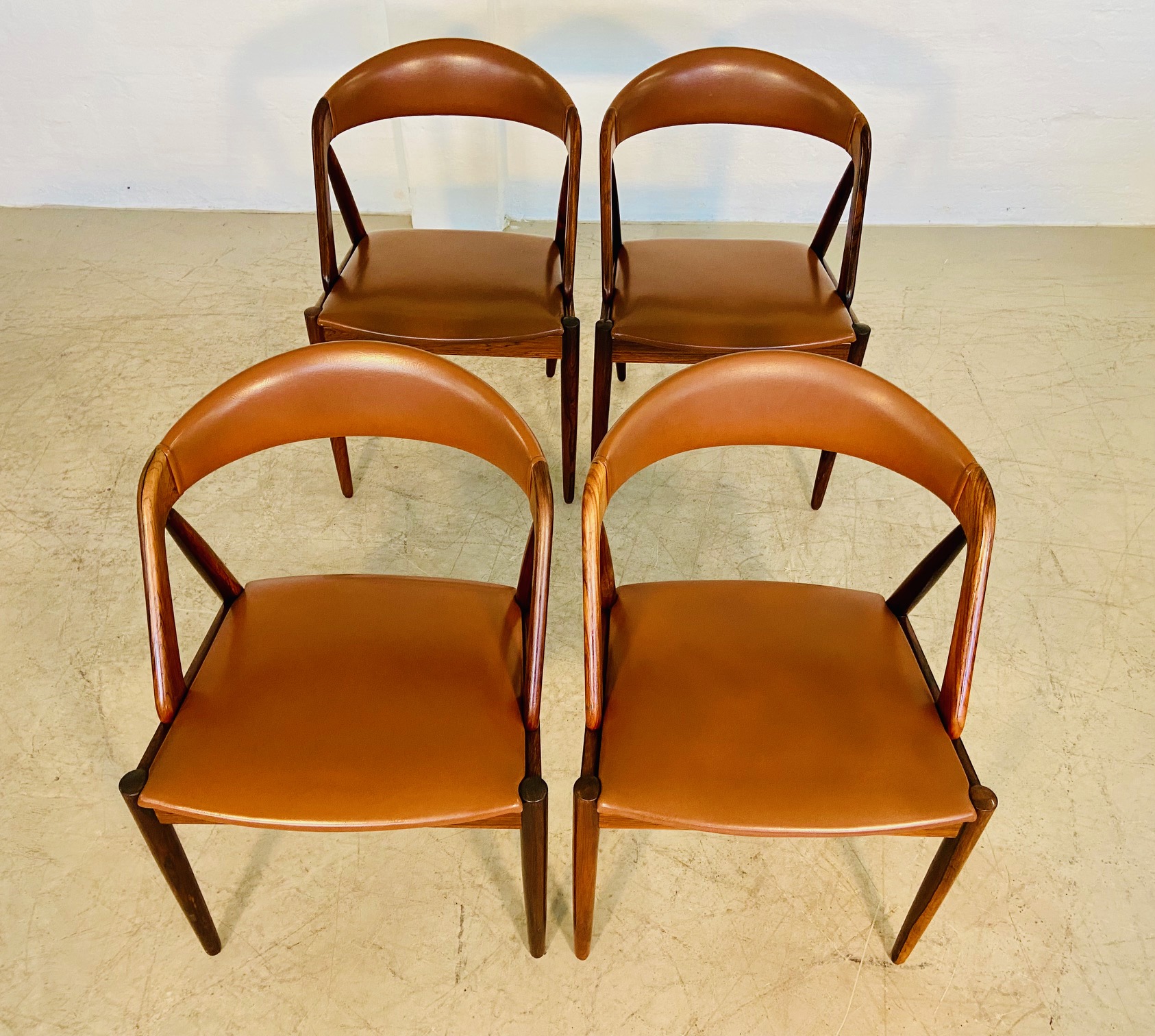 IMG_5565 Vintage Danish Kai Kristiansen Model 31 Dining Chairs – Set of 4 in Rosewood