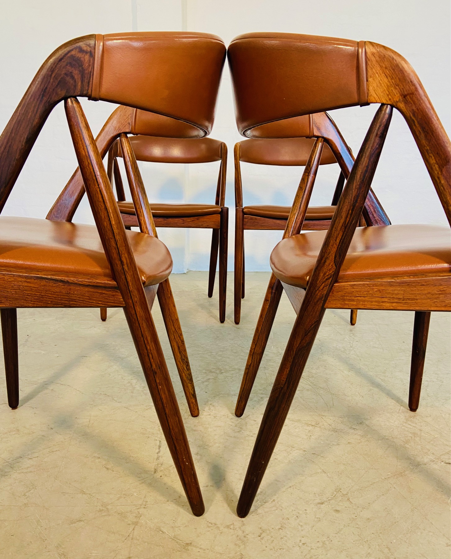 IMG_5571 Vintage Danish Kai Kristiansen Model 31 Dining Chairs – Set of 4 in Rosewood