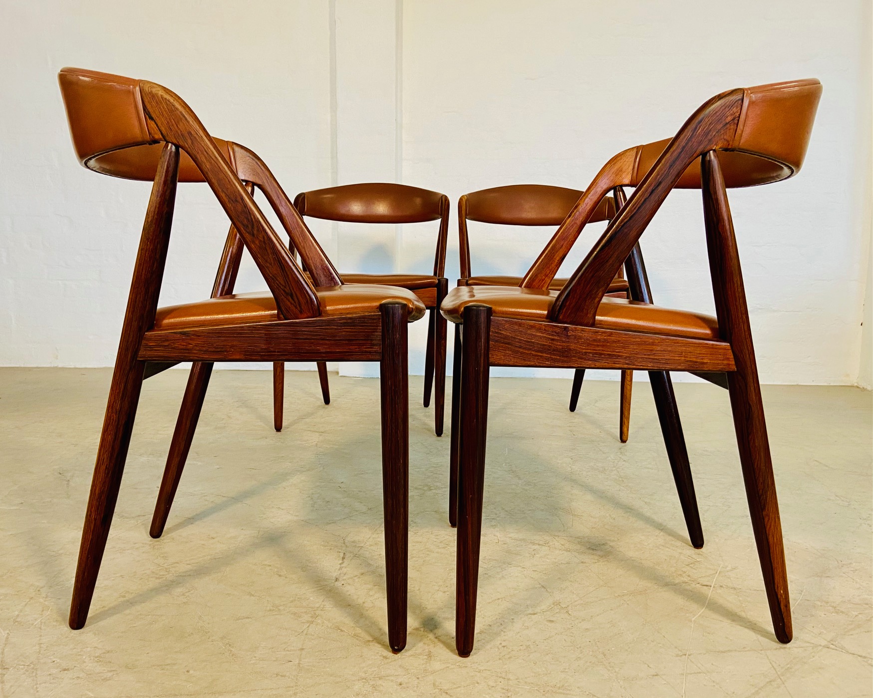 IMG_5575 Vintage Danish Kai Kristiansen Model 31 Dining Chairs – Set of 4 in Rosewood