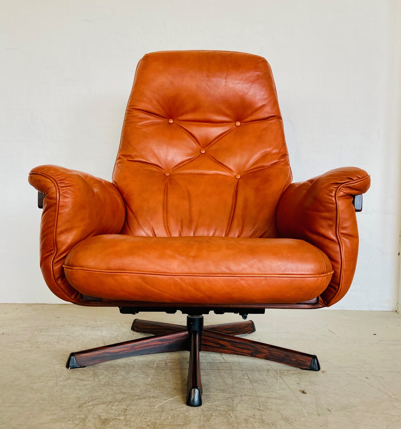 IMG_8690 Gote Møbler Vintage Mid Century Reclining Lounge Chair 1970s