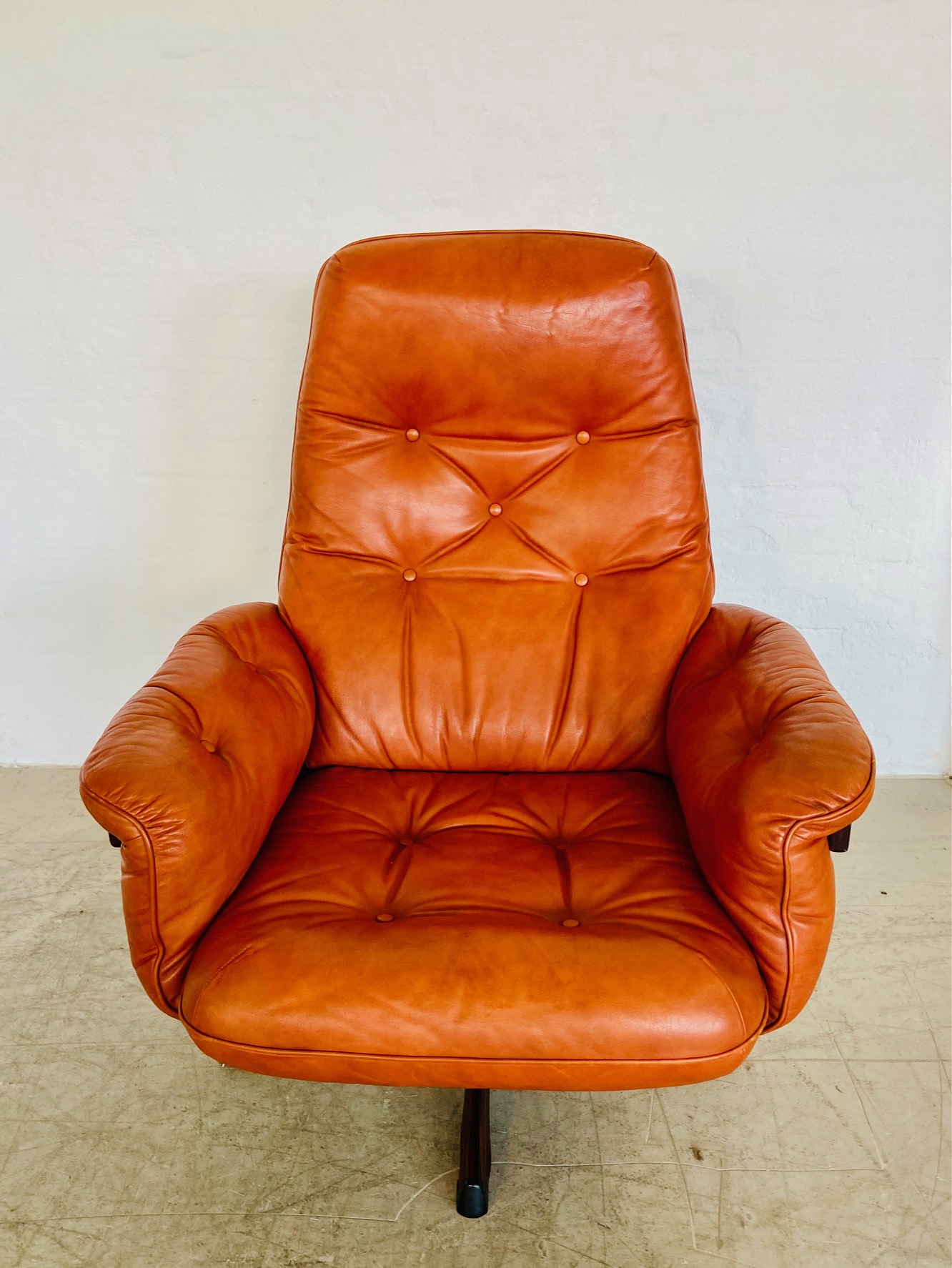 Gote Møbler Vintage Mid Century Reclining Lounge Chair  1970s