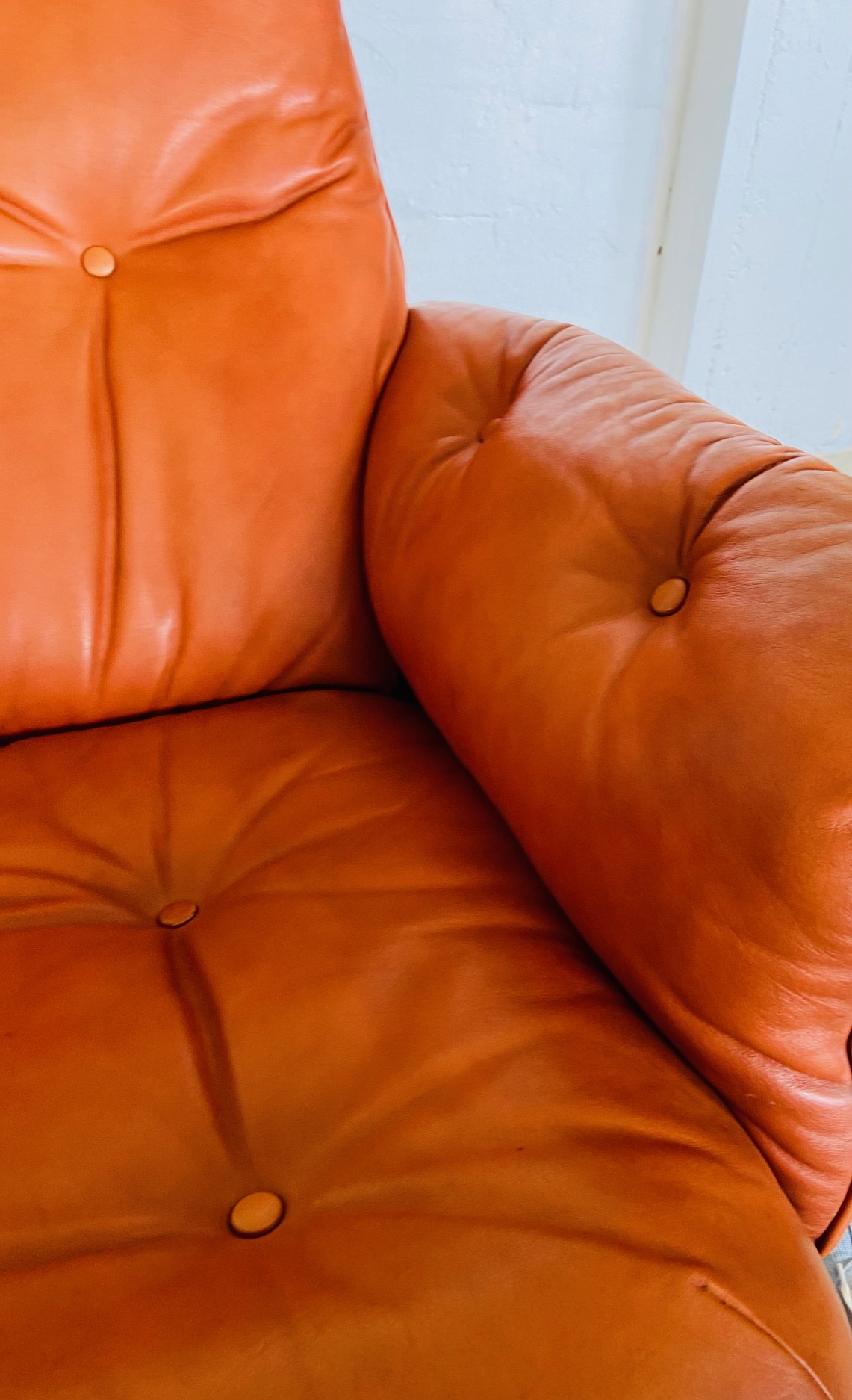 Gote Møbler Vintage Mid Century Reclining Lounge Chair  1970s