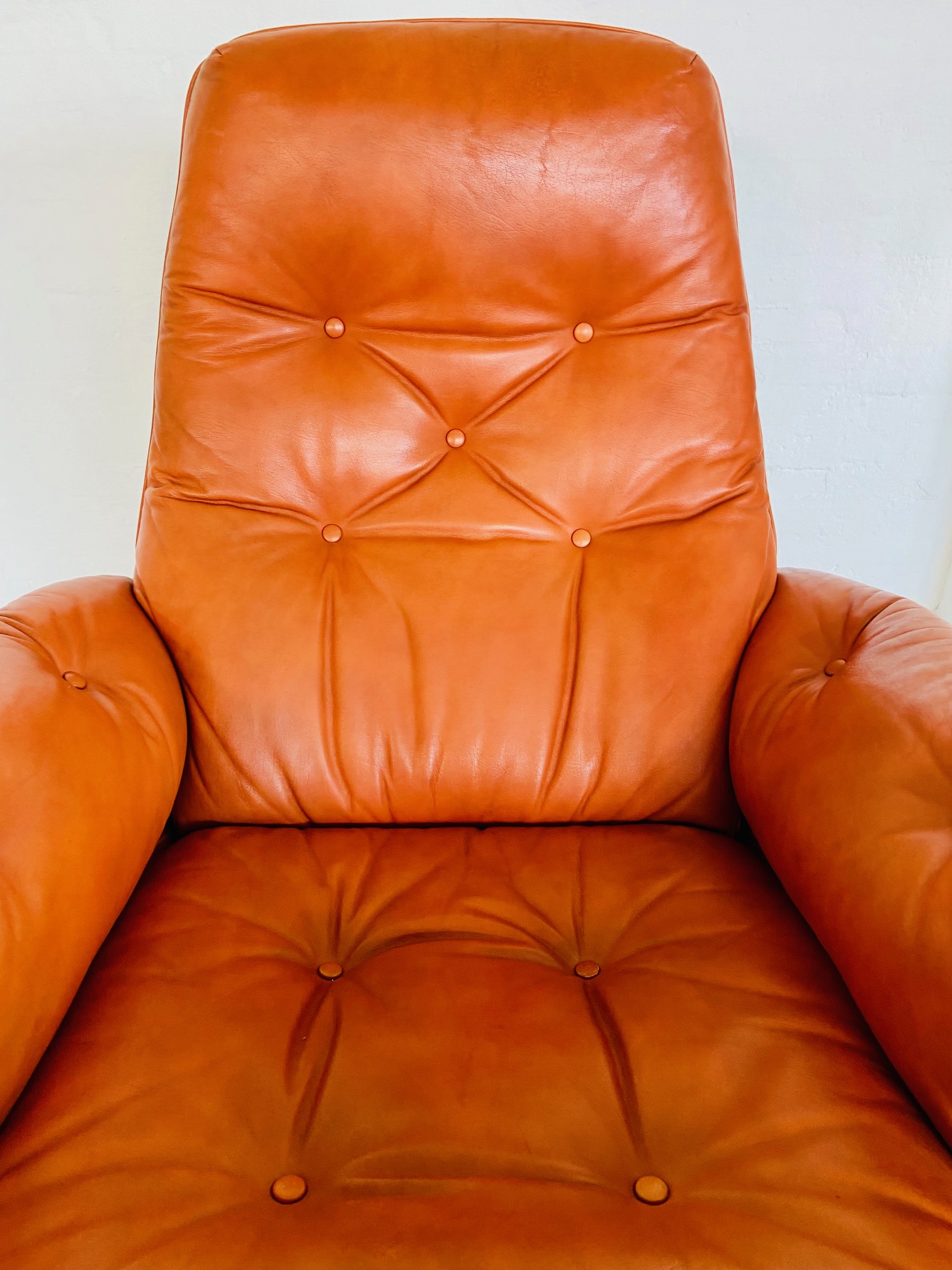 Gote Møbler Vintage Mid Century Reclining Lounge Chair  1970s