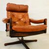 Vintage Danish Deluxe Gote Mobler Reclining Lounge Chair 1970s