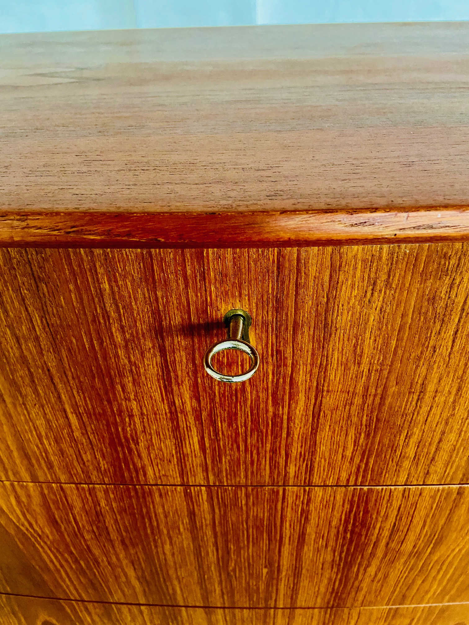 Vintage Danish Mid Century Teak Chest of Drawers by Henning Kjærnulf