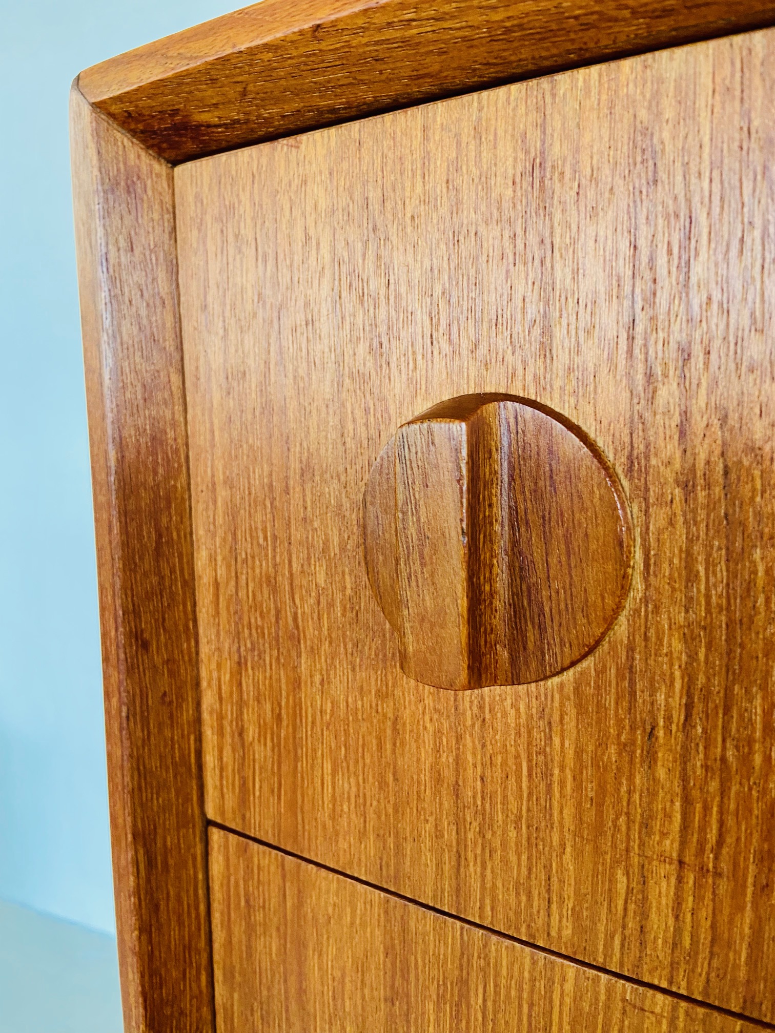 Vintage Danish Mid Century Teak Chest of Drawers by Henning Kjærnulf