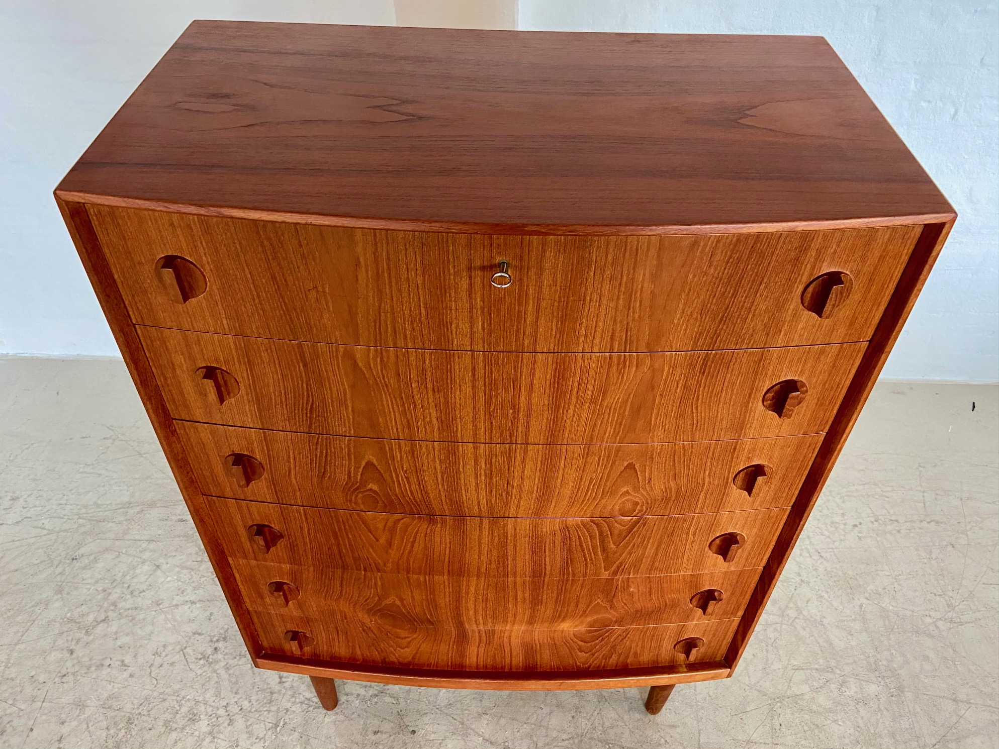 Vintage Danish Mid Century Teak Chest of Drawers by Henning Kjærnulf