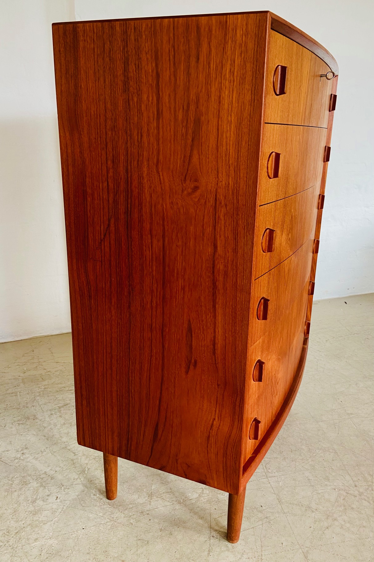 Vintage Danish Mid Century Teak Chest of Drawers by Henning Kjærnulf