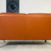 Vintage Danish Mid Century 2 Person Sofa In Cognac Leather 1960's