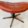 Vintage Danish Mid Century "Egg" Lounge Chair & Matching Footstool 1970's