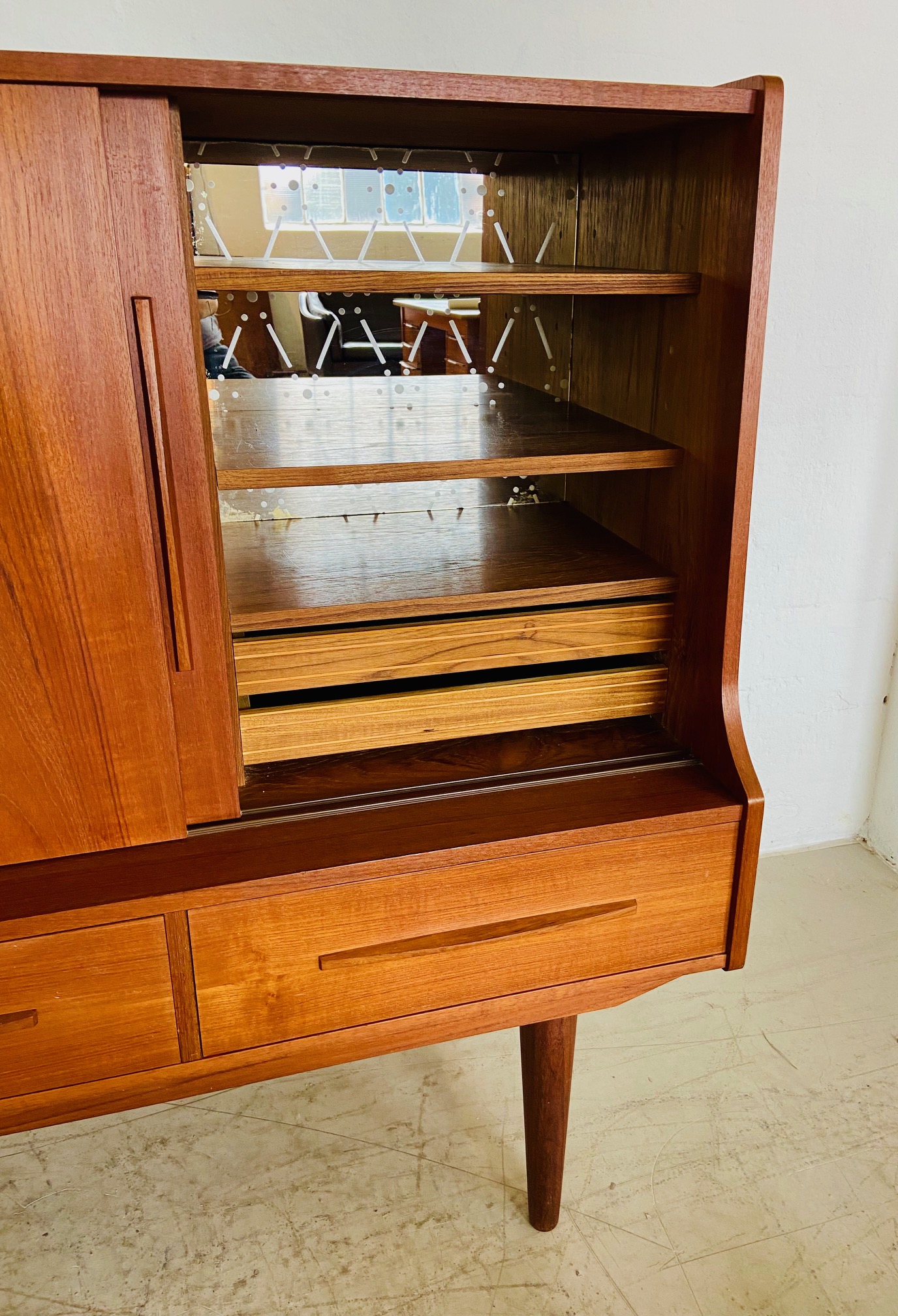 Vintage Danish Mid Century Teak/Bar Cabinet  1960