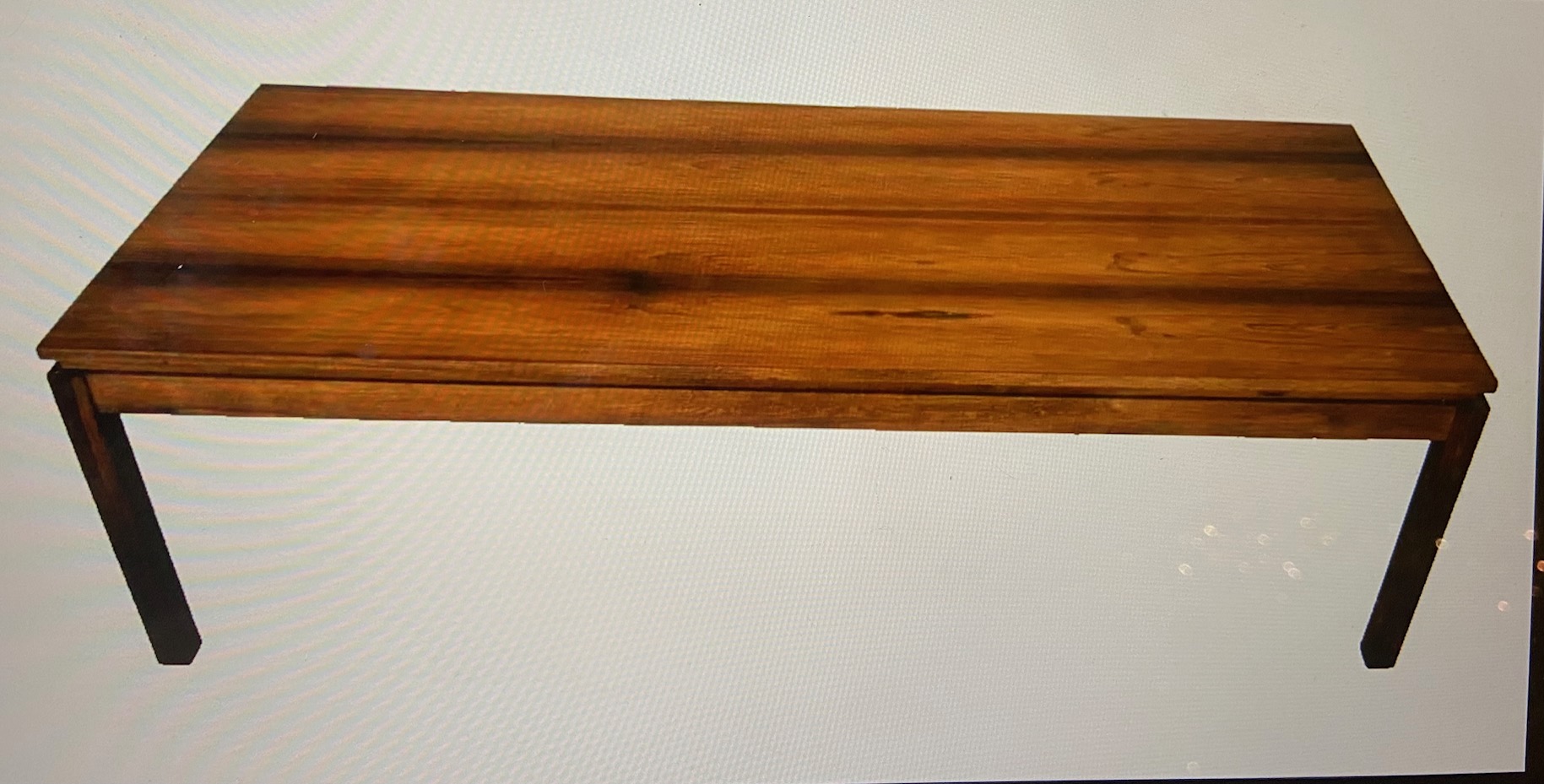 Vintage Danish Mid Century Rosewood  Coffee Table 1960's