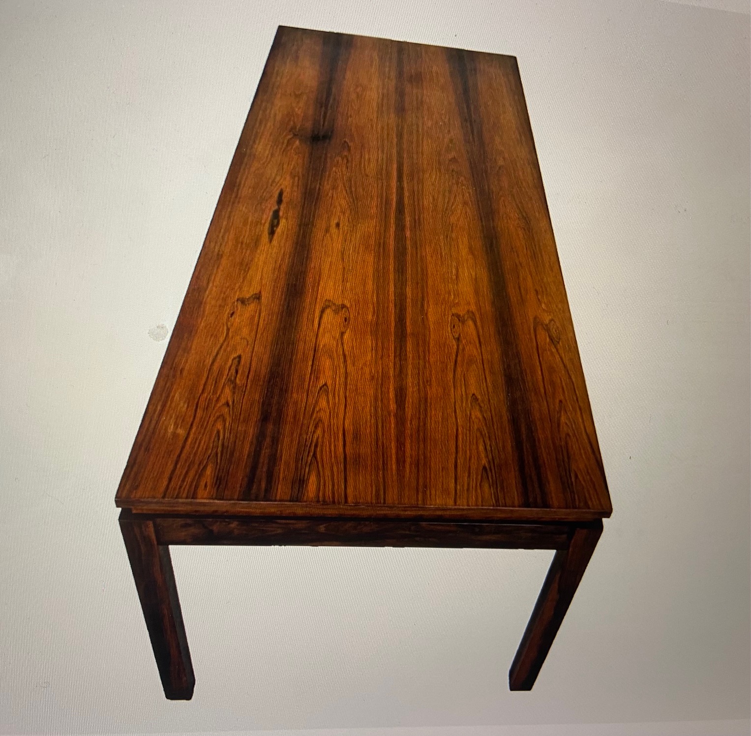 Vintage Danish Mid Century Rosewood  Coffee Table 1960's