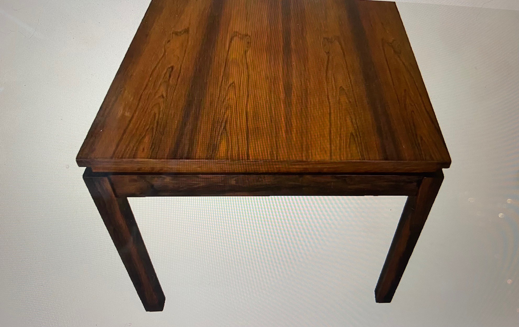 Vintage Danish Mid Century Rosewood  Coffee Table 1960's