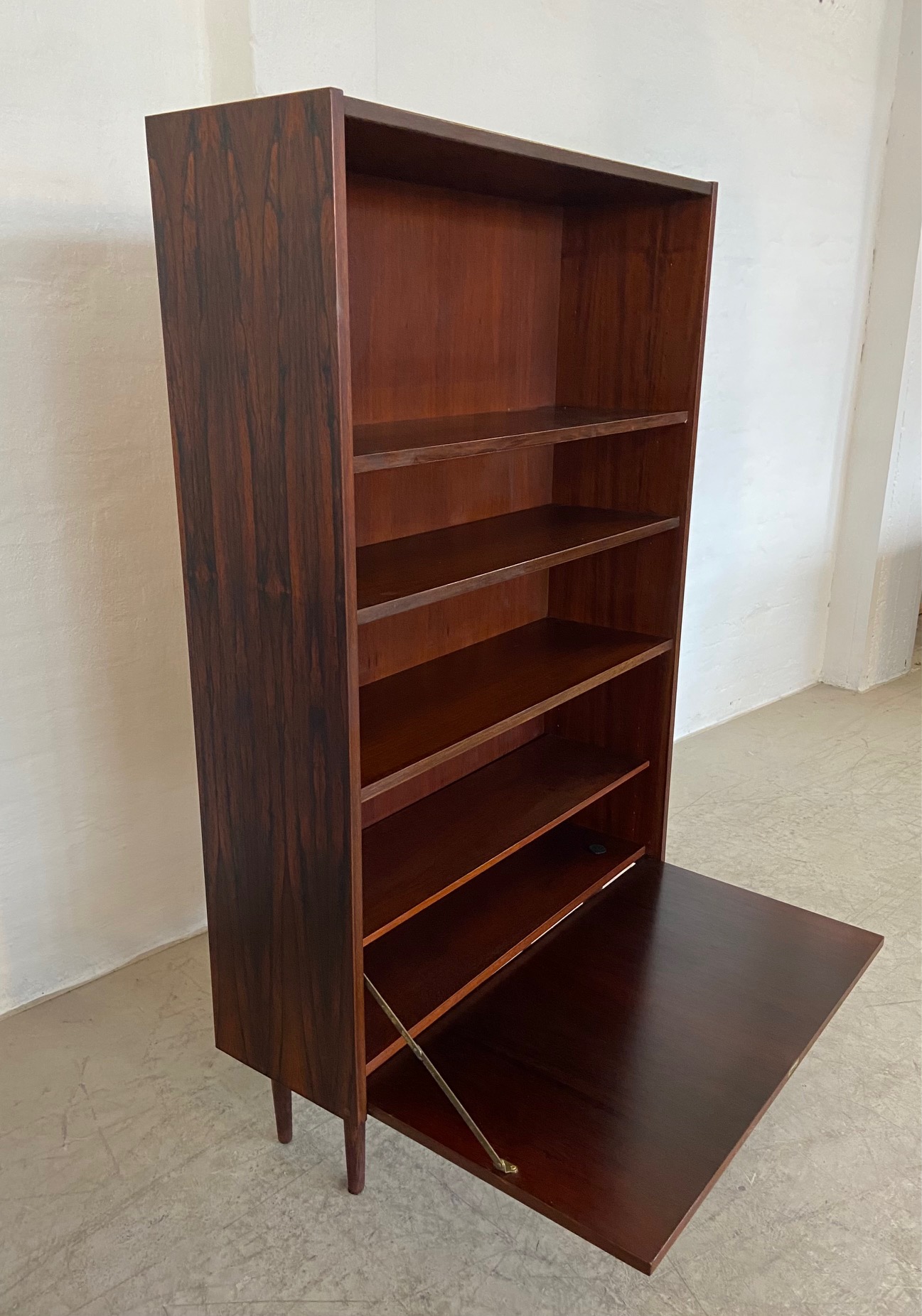 Danish Retro Vintage Bookcase in Rosewood 1965