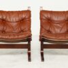 Vintage Norwegian Mid Century Leather Seista Chairs By Ingmar Relling
