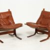Vintage Norwegian Mid Century Leather Seista Chairs By Ingmar Relling