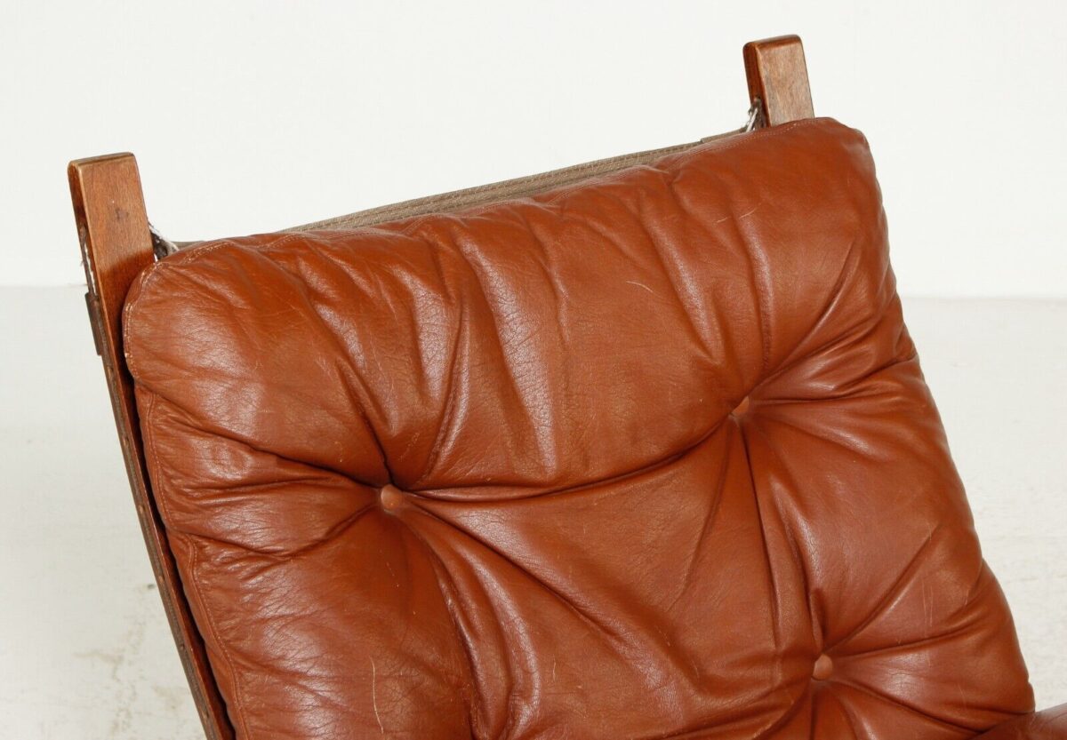 Vintage Norwegian Mid Century Leather Seista Chairs By Ingmar Relling