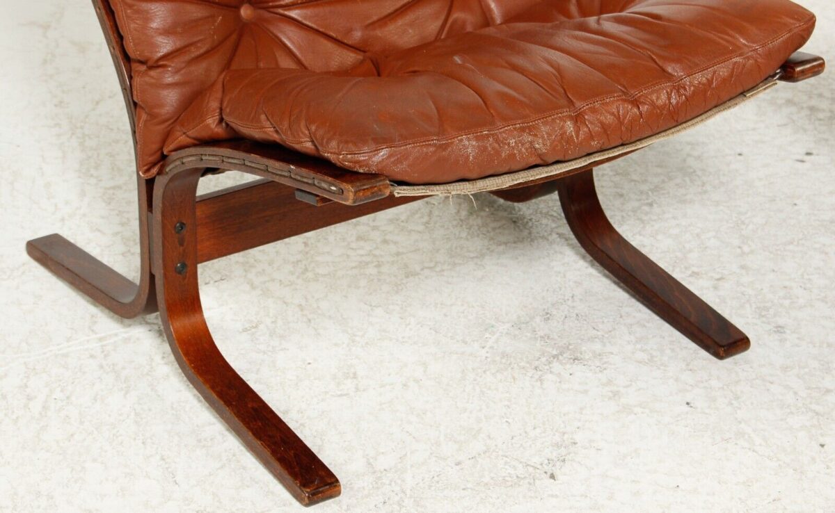 Vintage Norwegian Mid Century Leather Seista Chairs By Ingmar Relling