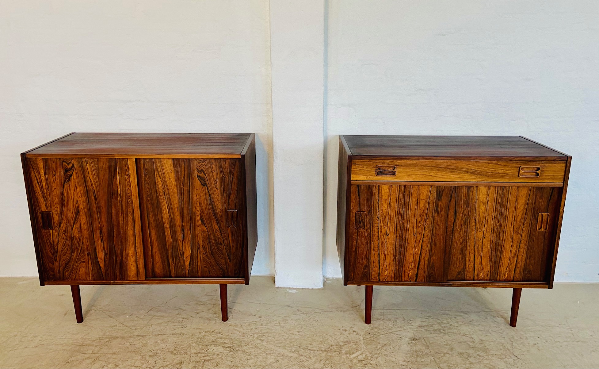 Vintage Danish Mid-Century Matching Rosewood Sideboards 1960s