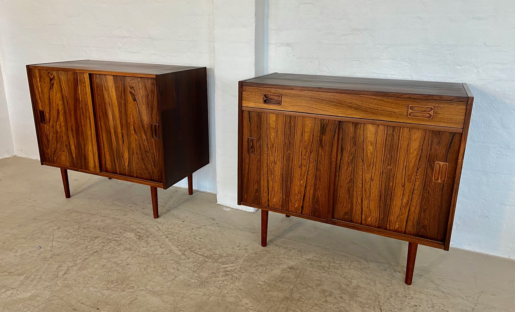 Vintage Danish Mid-Century Matching Rosewood Sideboards 1960s