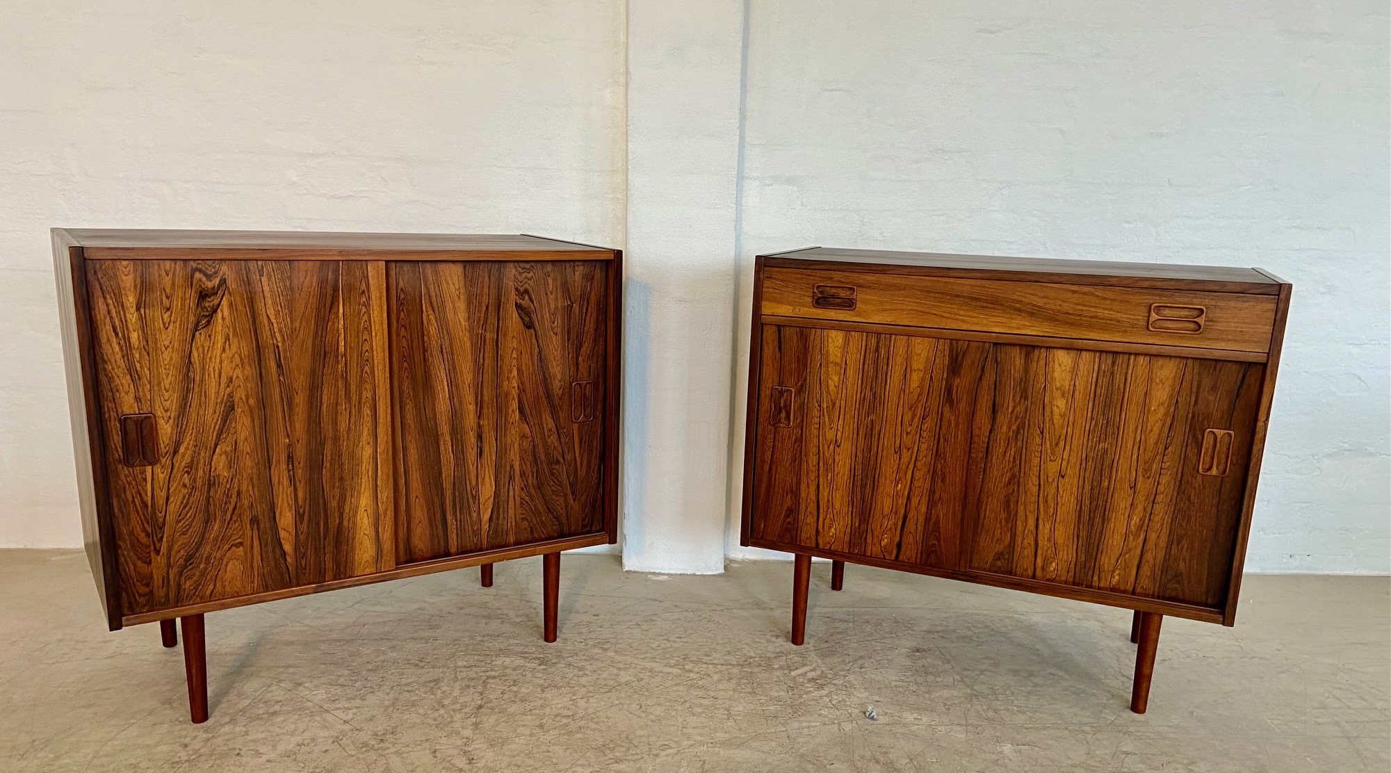 Vintage Danish Mid-Century Matching Rosewood Sideboards 1960s