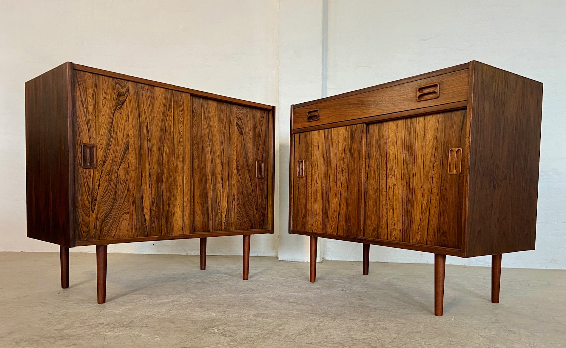 Vintage Danish Mid-Century Matching Rosewood Sideboards 1960s