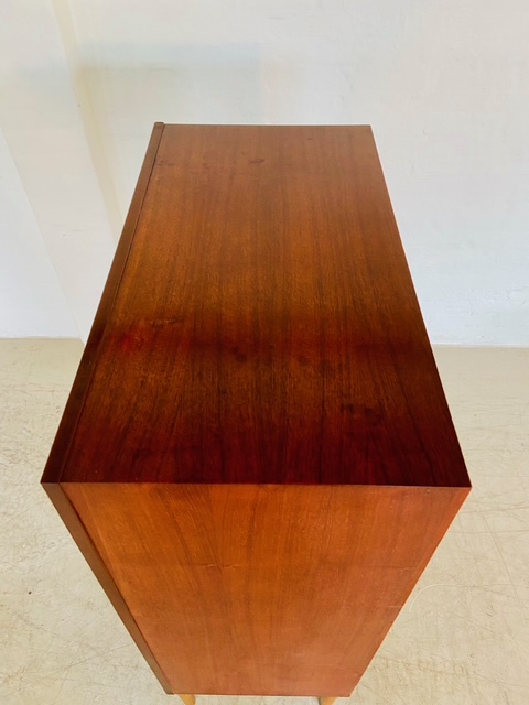 VINTAGE DANISH MID CENTURY TALLBOY CHEST OF DRAWERS by BORGE MOGENSEN 1960,s