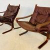 Vintage Norwegian Mid Century Leather Seista Chairs by Ingmar Relling