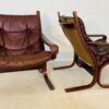 Vintage Norwegian Mid Century Leather Seista Chairs by Ingmar Relling