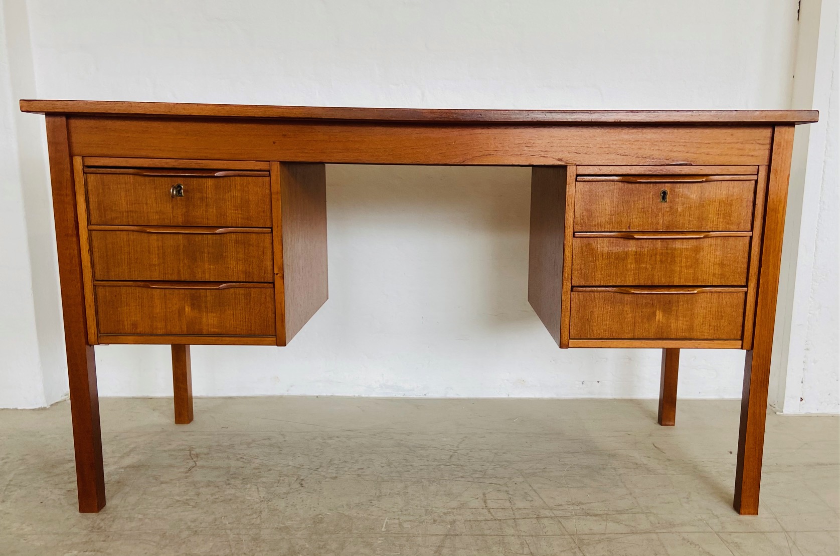 Vintage Retro Danish Mid Century  Teak Desk by Bent Silberg Møbler 1960,s