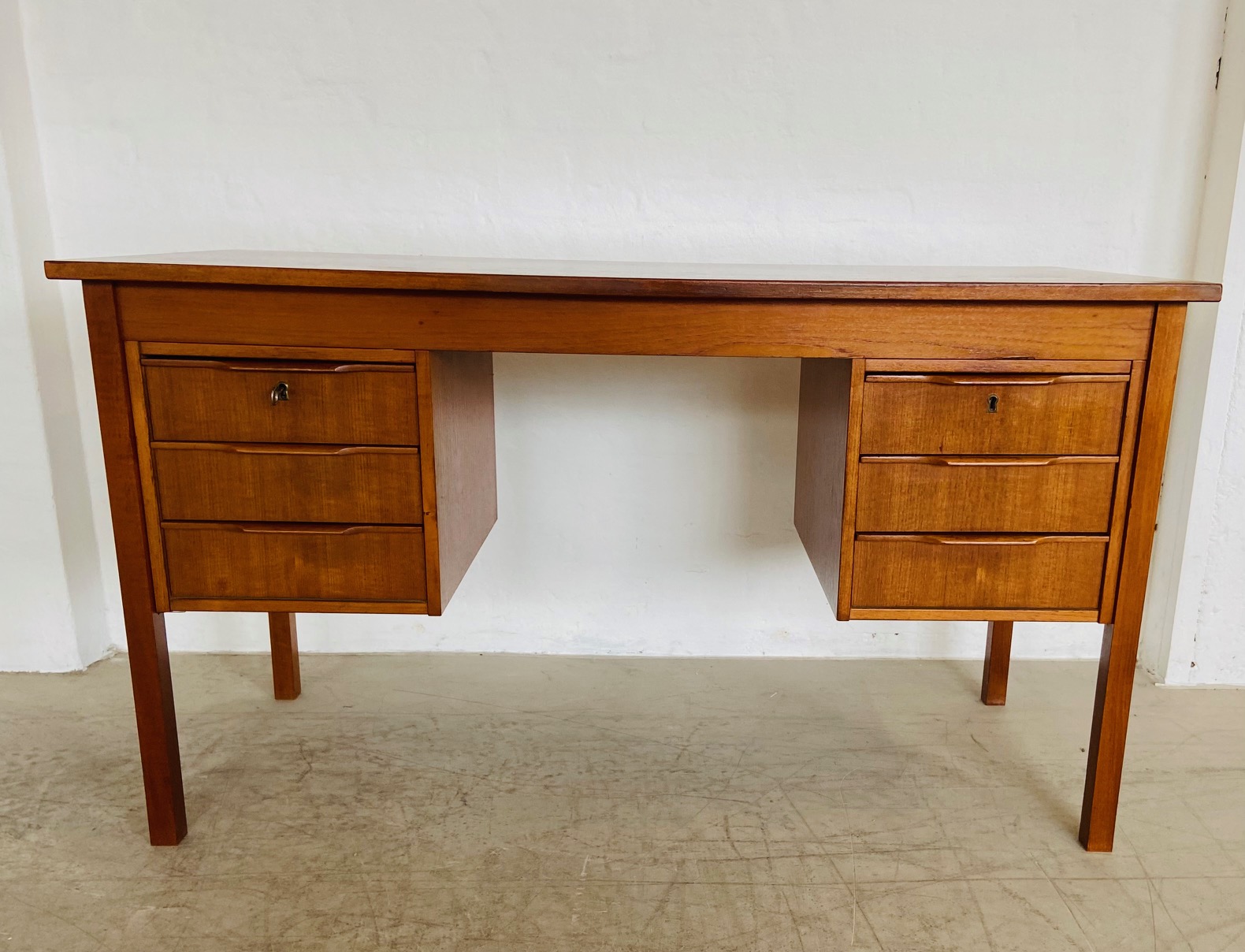 Vintage Retro Danish Mid Century  Teak Desk by Bent Silberg Møbler 1960,s