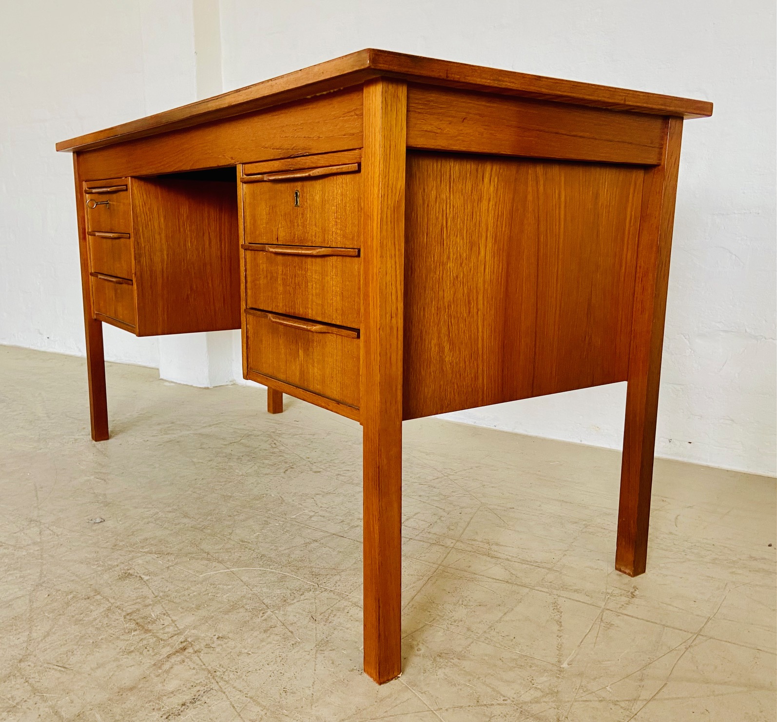 Vintage Retro Danish Mid Century  Teak Desk by Bent Silberg Møbler 1960,s