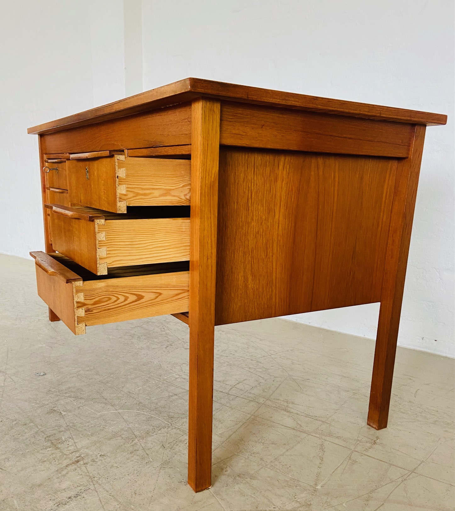 Vintage Retro Danish Mid Century  Teak Desk by Bent Silberg Møbler 1960,s
