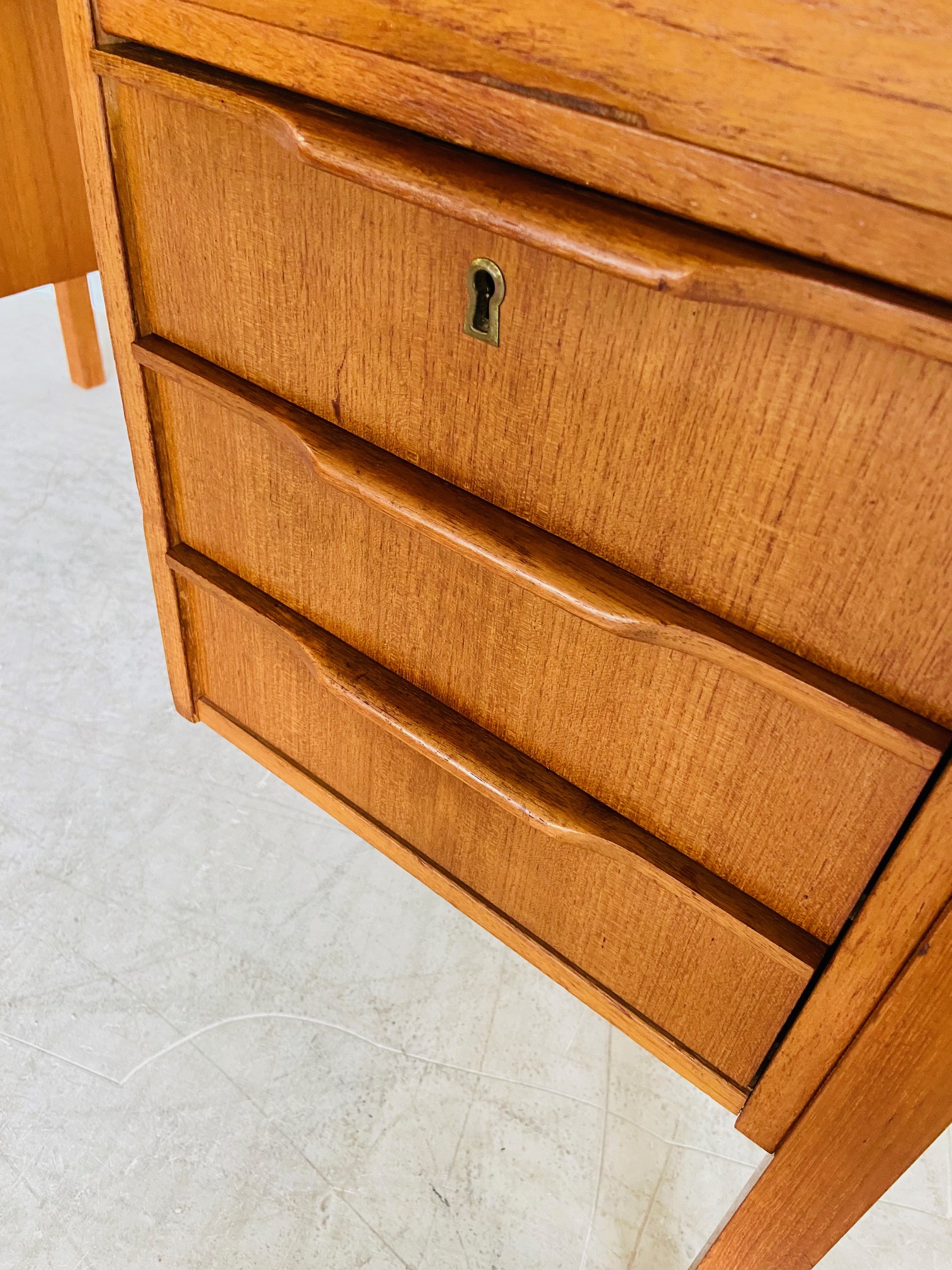 Vintage Retro Danish Mid Century  Teak Desk by Bent Silberg Møbler 1960,s