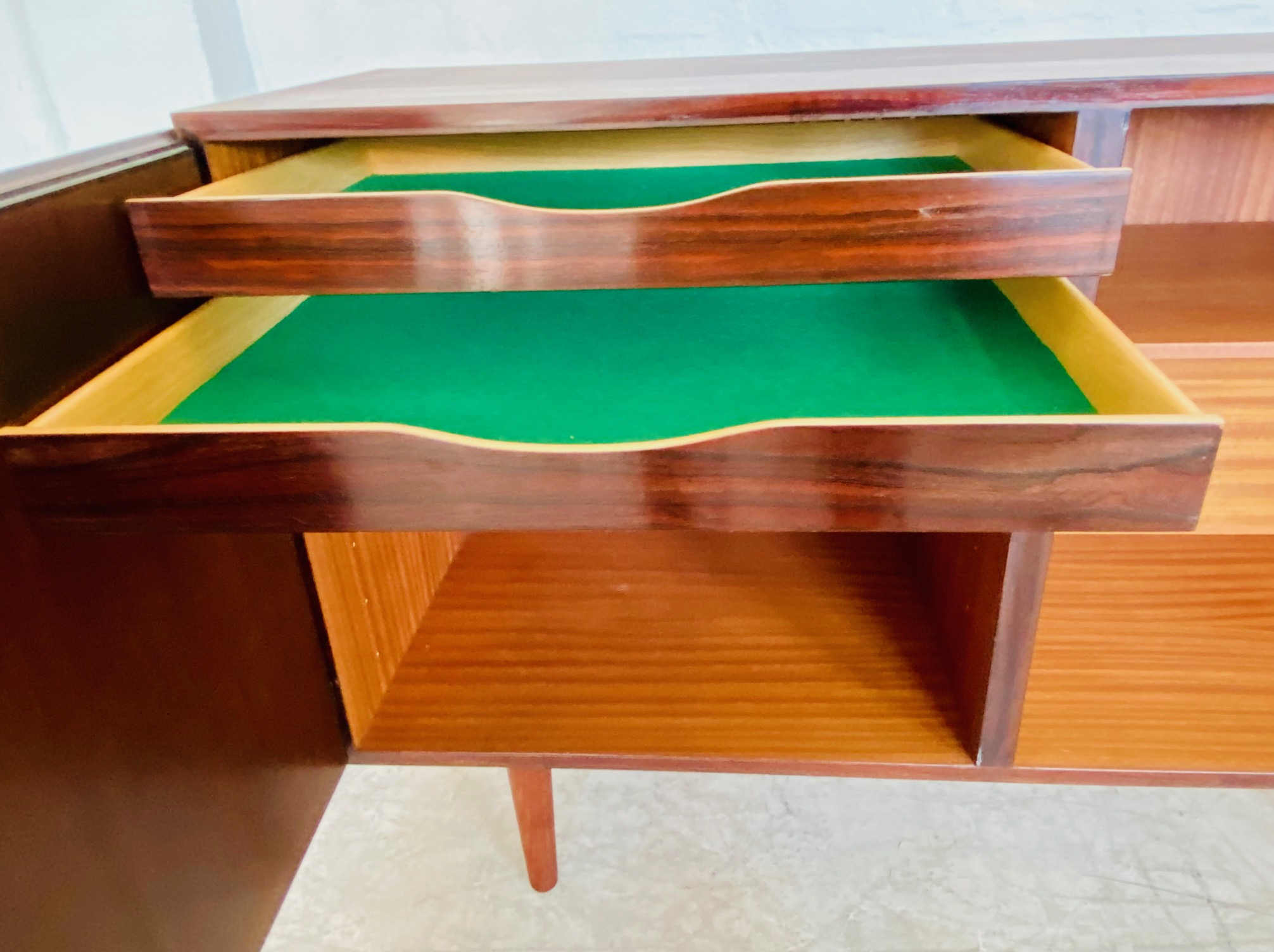 IMG_9872 VINTAGE RETRO DANISH MID CENTURY ROSEWOOD SIDEBOARD BY GUNNI OMANN 1960,S