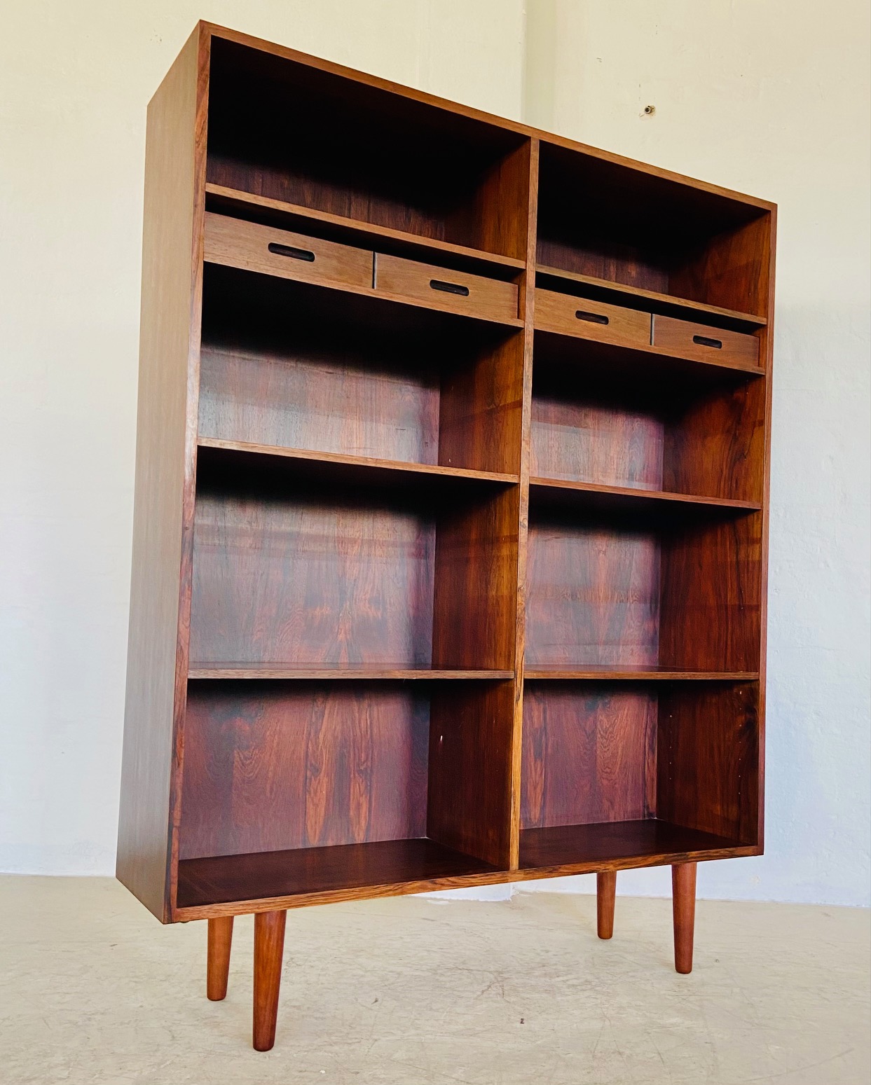 IMG_3180 Vintage Retro Danish Mid Century Rosewood Bookcase