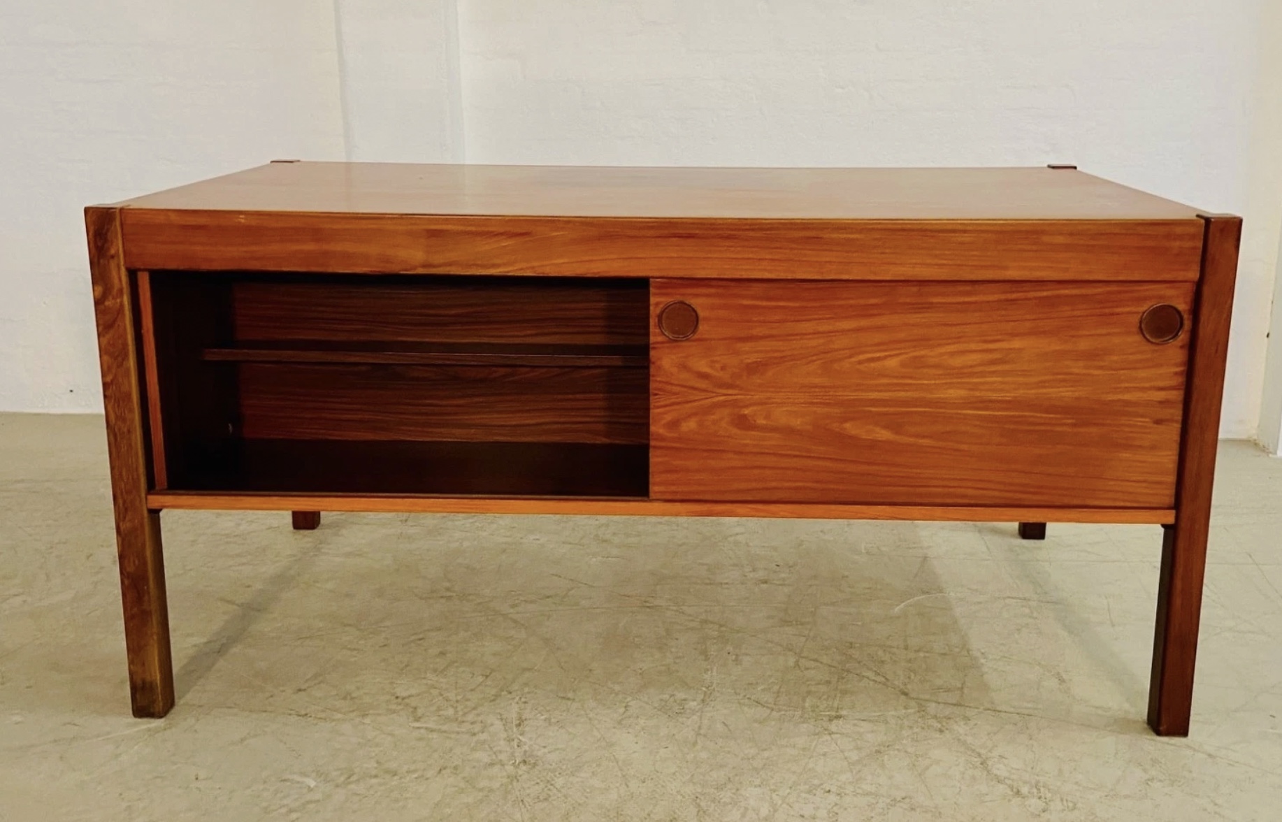 Vintage Danish Mid Century Rosewood Executive Desk By Christian Linneberg 1960s