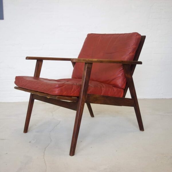 IMG_4279 Vintage Danish Mid Century Rosewood Lounge Chair 1960's