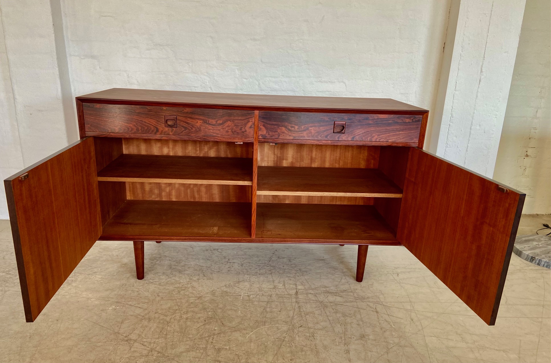 VINTAGE RETRO DANISH MID CENTURY ROSEWOOD SIDEBOARD BY BROUERS 1960,s