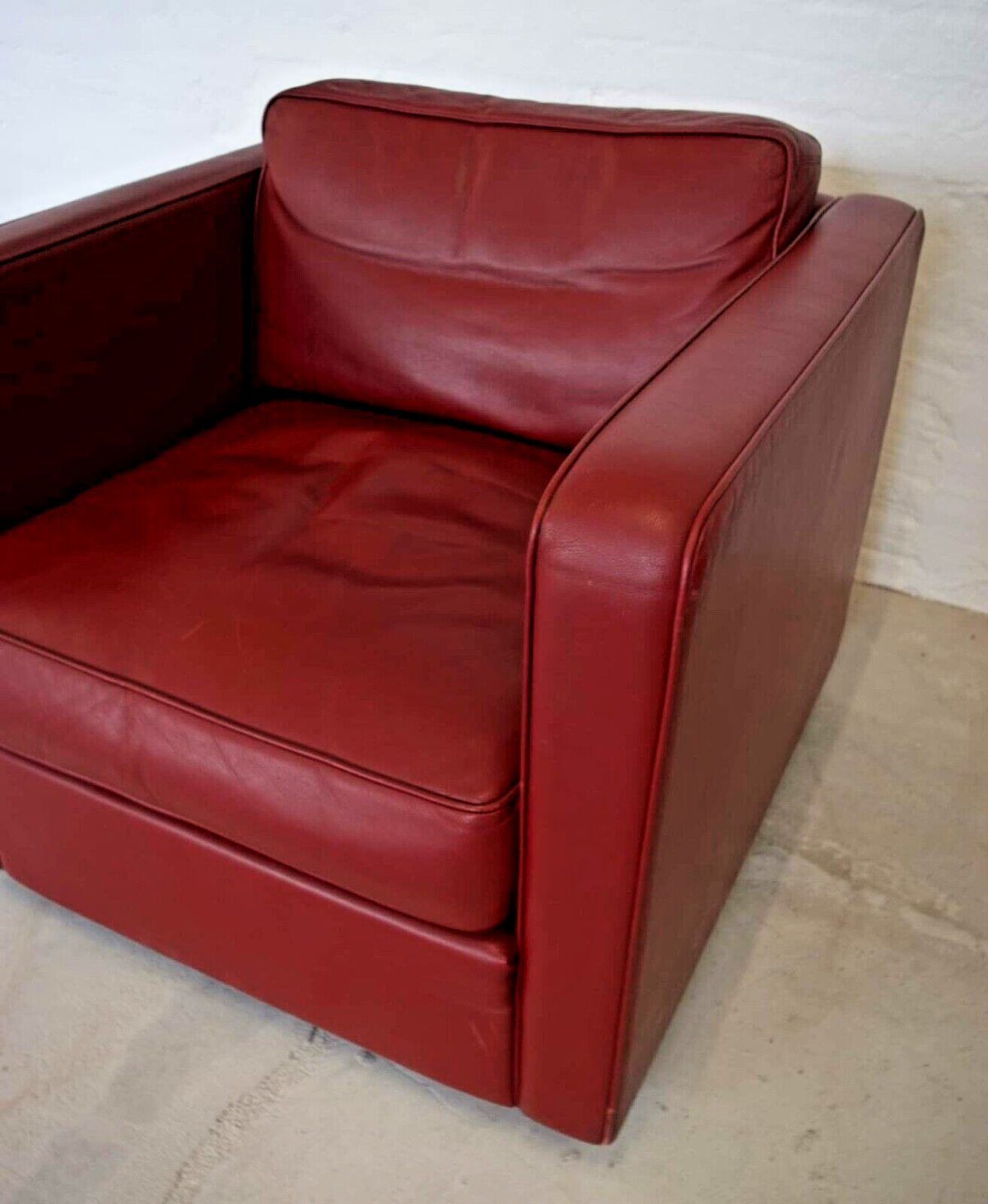 Vintage Danish Cognac Leather Lounge Chair