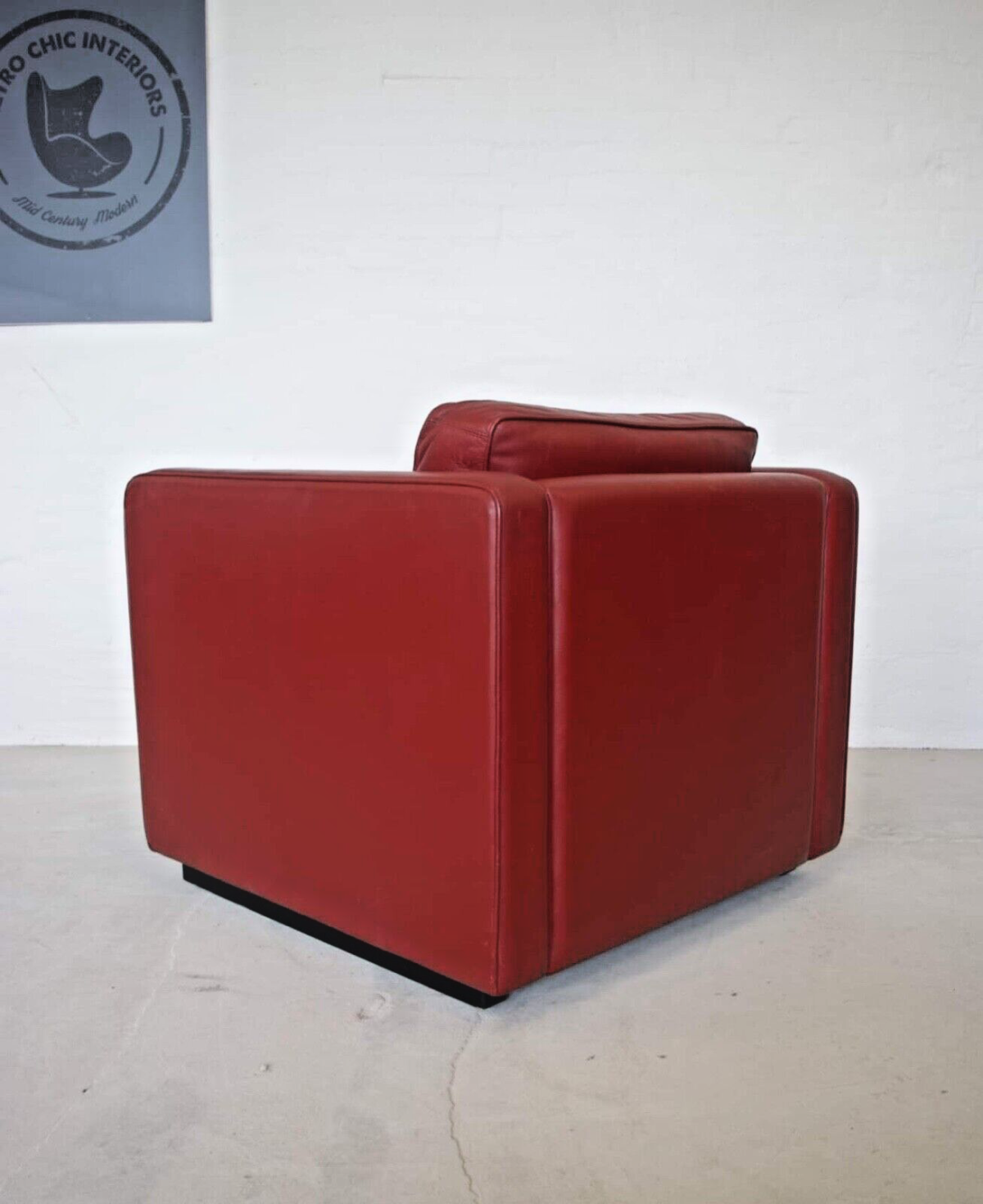 Vintage Danish Cognac Leather Lounge Chair