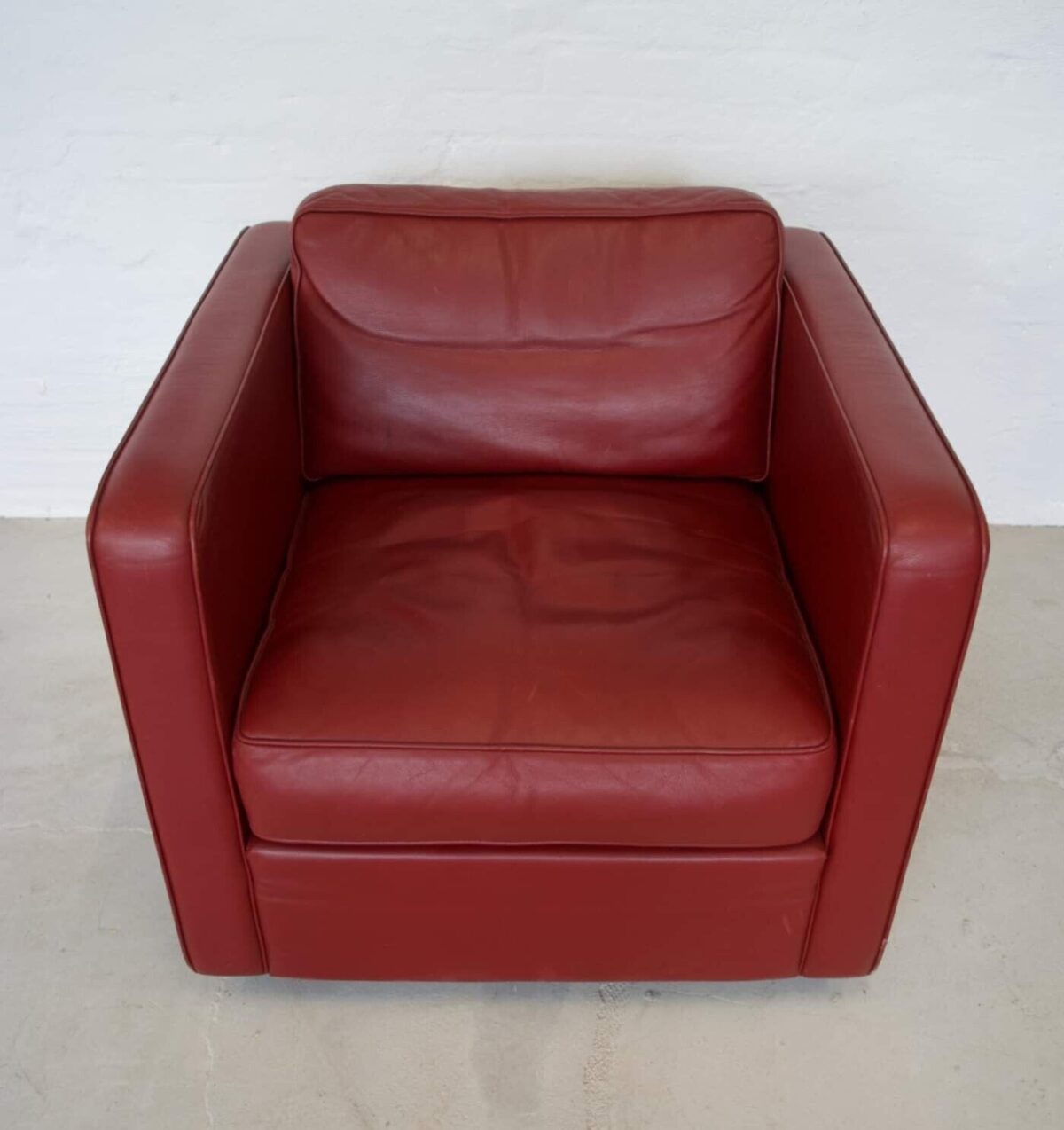 Vintage Danish Cognac Leather Lounge Chair