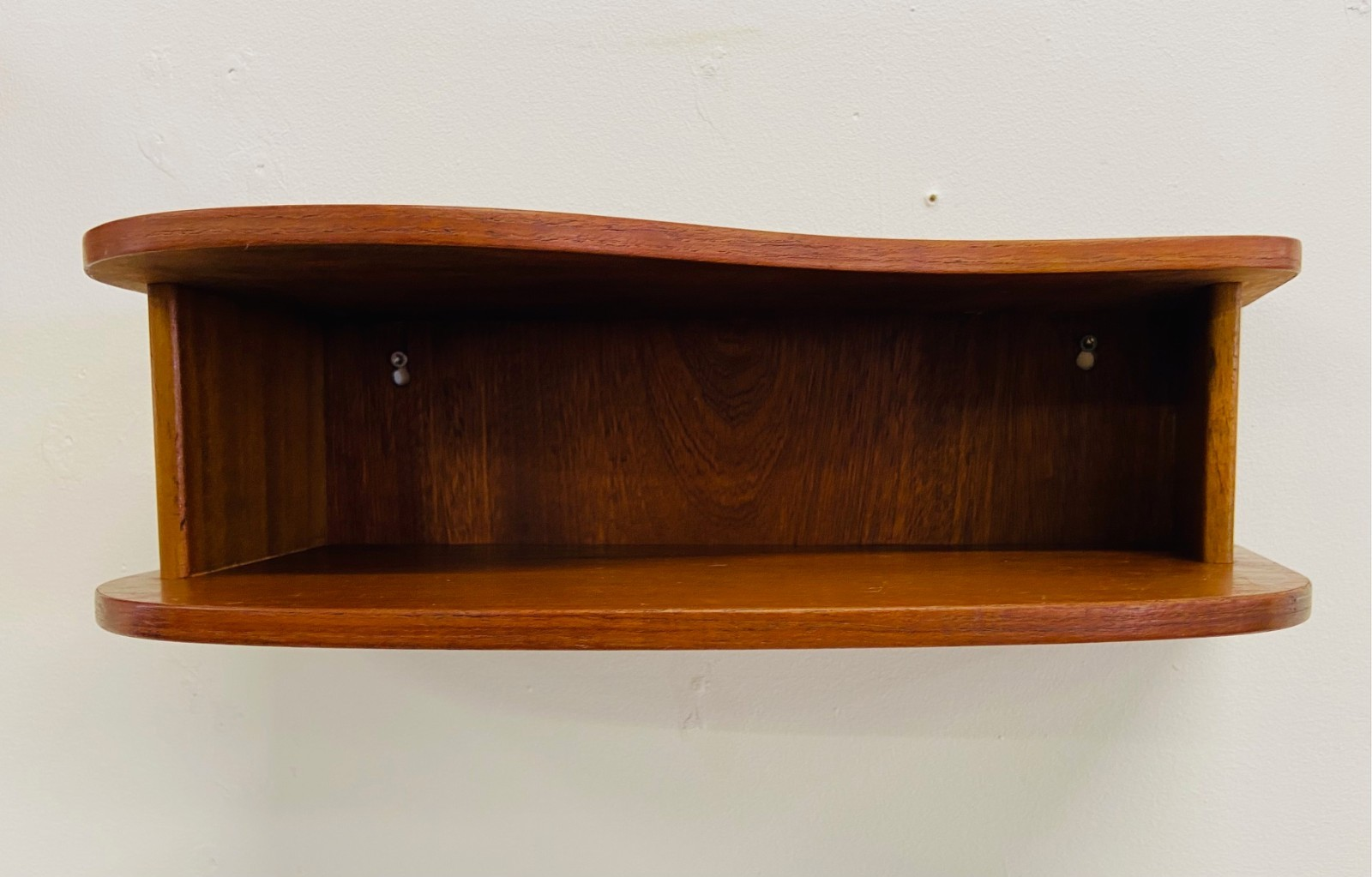 Retro Vintage Danish Floating Wall Mounted Bedside Cabinets In Teak 70s