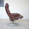Vintage Danish Chrome Ekornes Streeless Reclining Lounge Chair 1970's