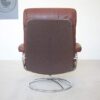 Vintage Danish Chrome Ekornes Streeless Reclining Lounge Chair 1970's